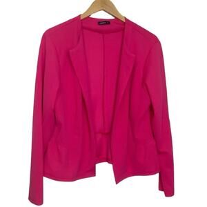 Izuria Open Peplum Barbie Pink Lightweight Jacket  NEW Size 2XL